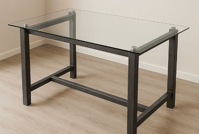 Skleněné jídelní stoly: Spojení designu a funkčnosti. Vyrobit si je můžete i vy