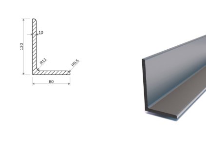 L Profil 120x80x10