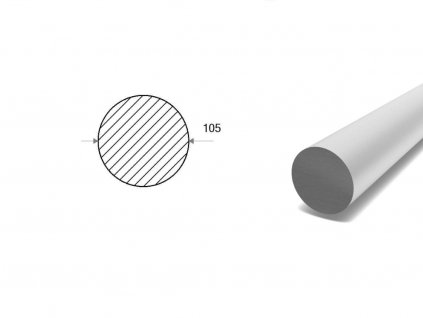 Hliníková kulatina 105 mm  (EN 2007)