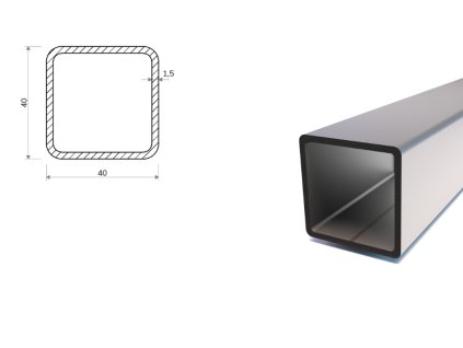 Jekl 40x40x1,5