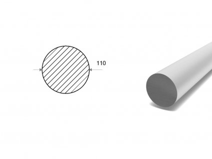 Hliníková kulatina 110 mm  (EN 2007)