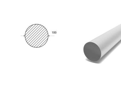 Hliníková kulatina 100 mm  (EN 2007)