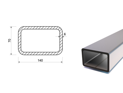 Jekl 140x70x6 (S355)