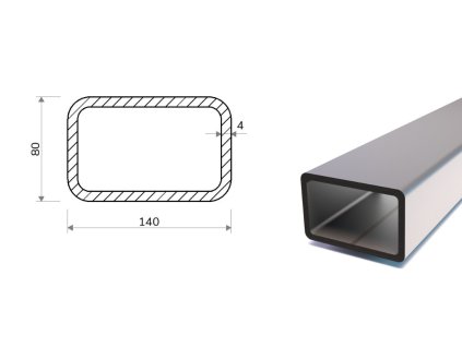 Jekl 140x80x4 (S355)