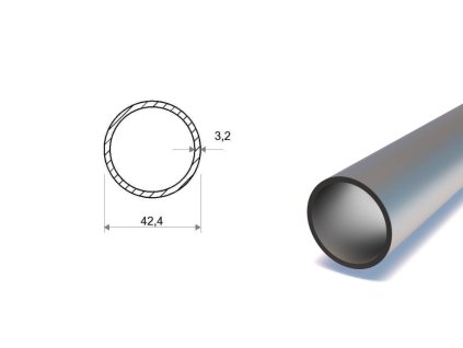 Trubka bezešvá 42,4x3,2