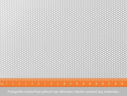 Děrovaný plech RV 1,5-3 - 1x2 m, tloušťka 1,5 mm