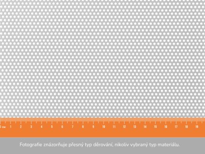 Děrovaný plech RV 2-3,5 - 1x2 m, tloušťka 1 mm