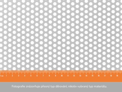 Děrovaný plech RV 5-8 - 1x2 m, tloušťka 1 mm