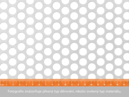 Děrovaný plech RV 10-14- 1x2 m, tloušťka 1,5 mm