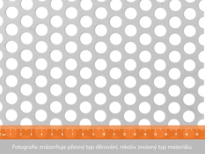 Děrovaný plech RV 10-15- 1x2 m, tloušťka 3 mm