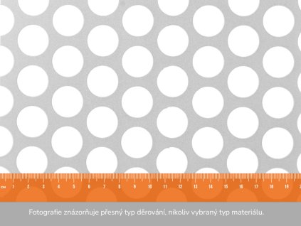 Děrovaný plech RV 20-26- 1x2 m, tloušťka 1,5 mm