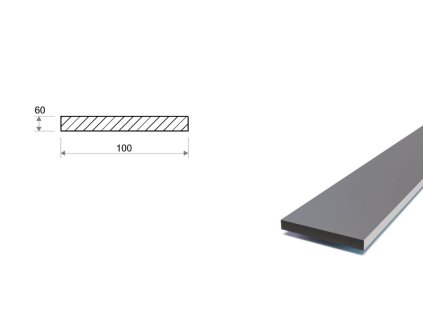 Plochá ocel 100x60 (S355)