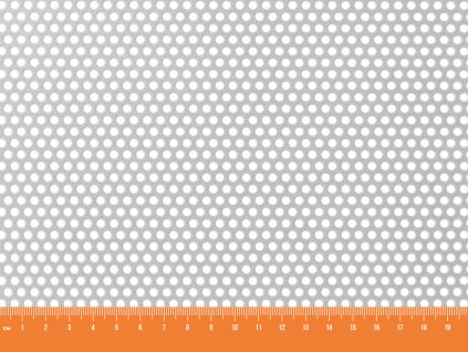Děrovaný plech pozinkovaný RV 3-5 - 1x2 m, tloušťka 0,75 mm