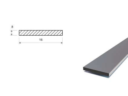 Plochá ocel 16x8