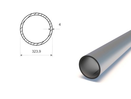 Trubka svařovaná konstrukční 323,9x4