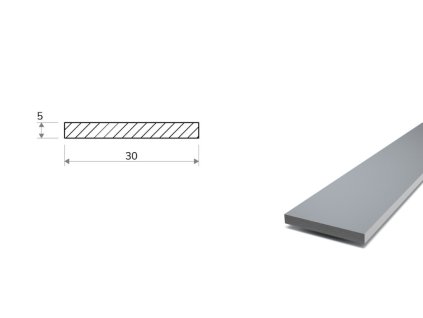 Plochá ocel tažená 30x5