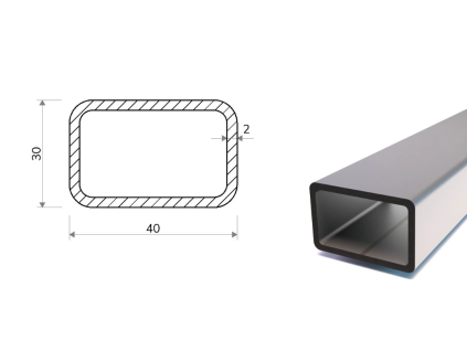 Jekl 40x30x2 (S355)