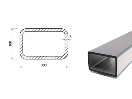 Jekl 300x100x8 (S355)