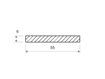 Plochá ocel 55x6