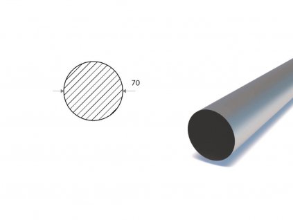 Kruhová ocel (S235) 70 mm_1