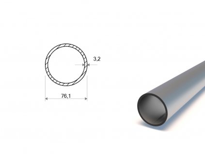 Trubka svařovaná konstrukční 76,1x3,2