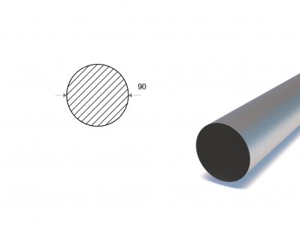 Kruhová ocel (S235) 90 mm_1