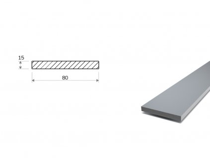 Plochá ocel tažená 80x15