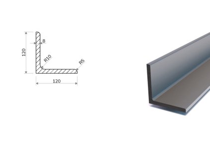 L Profil 120x120x8 (S355)