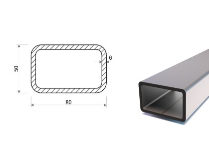 Jekl 80x50x6 (S355)