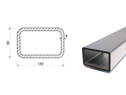 Jekl 140x60x8 (S355)