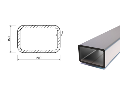 Jekl 200x150x6 (S355)