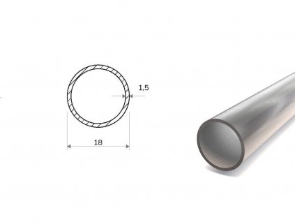 Nerezová trubka bezešvá 18x1,5 (1.4571)
