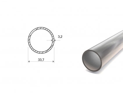 Nerezová trubka bezešvá přesná 33,7x3,2 (1.4541)