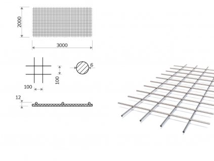 Kari síť s okem 100/100 mm, 2x3 m, tloušťka 6 mm_1