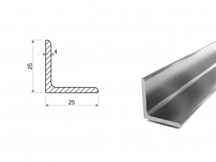 Nerezový L Profil (1.4301/7) 25x25x4