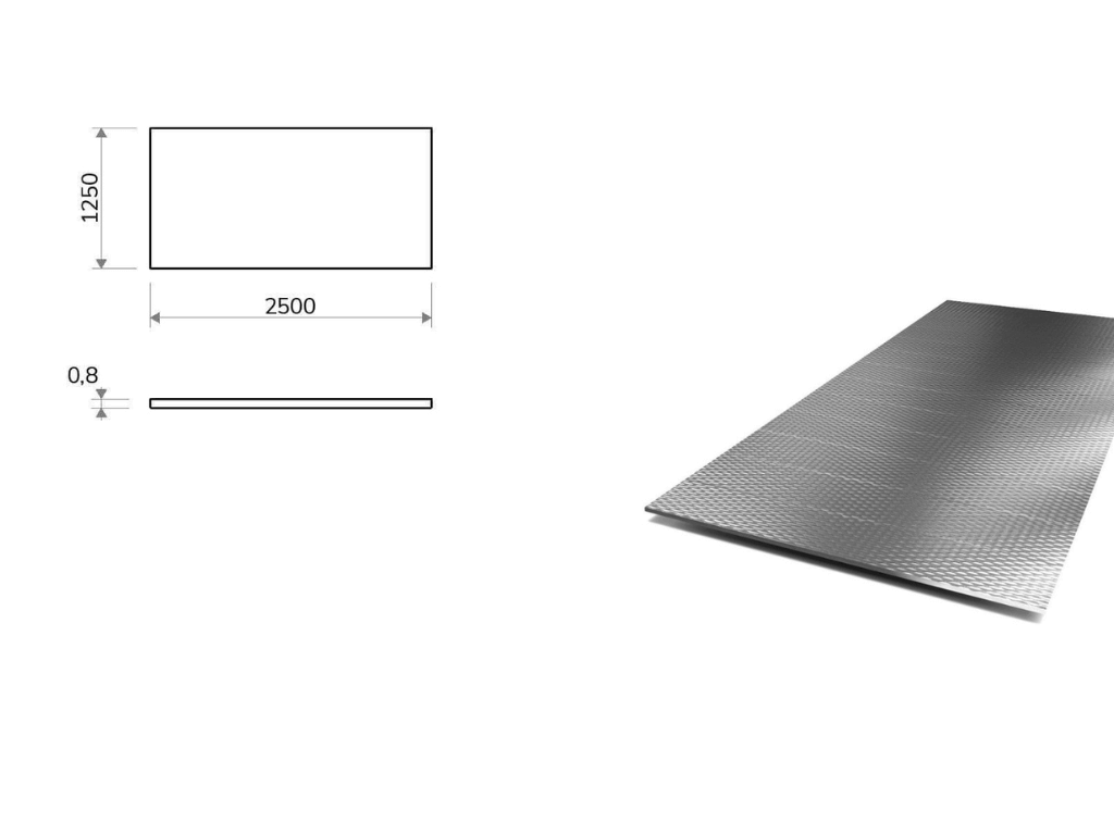 Lamiera In Acciaio Inox Spazzolato, 1,5 Mm, 1.4301 200 X 600