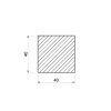 Hliníková tyč čtvercová 40x40 mm (EN 6082)_2