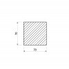 Hliníková tyč čtvercová 70x70 mm (EN 6082)_2