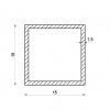 Hliníkový jekl 15x15x1,5 (EN 6060)_2