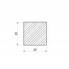 Hliníková tyč čtvercová 25x25 mm (EN 6060)_2