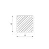 Hliníková tyč čtvercová 12x12 mm (EN 2007)_2