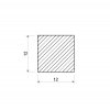 Ocel čtvercová 12x12 mm_2