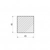 Ocel čtvercová 45x45 mm_2