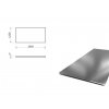 Nerezový plech (1.4301/7 - 1D ) 1,25x2,5 m, tloušťka 6 mm