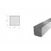 Nerezová čtvercová ocel tažená  6x6 mm (1.4301/7)