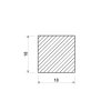 Nerezová čtvercová ocel tažená (1.4301/7) 18x18 mm_2